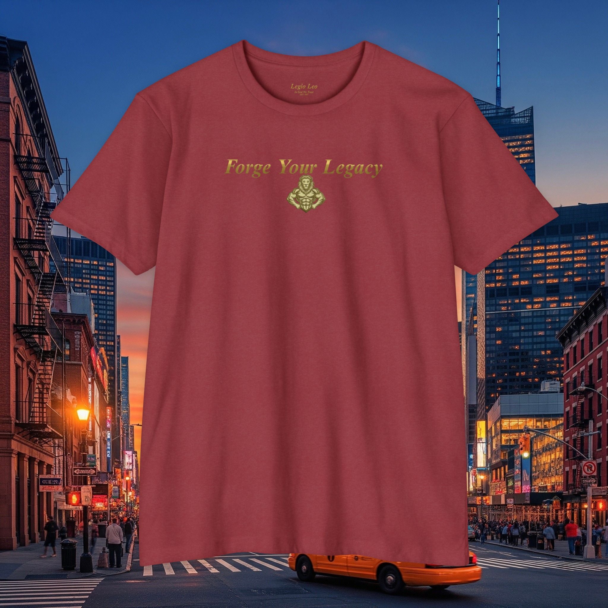 Forge Your Legacy T‑Shirt — Inspirational Vintage Emblem Tee