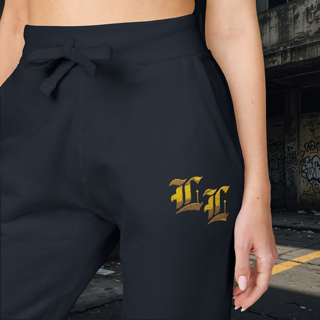 Legio Leo Embroidered Streetwear Fleece Sweatpants