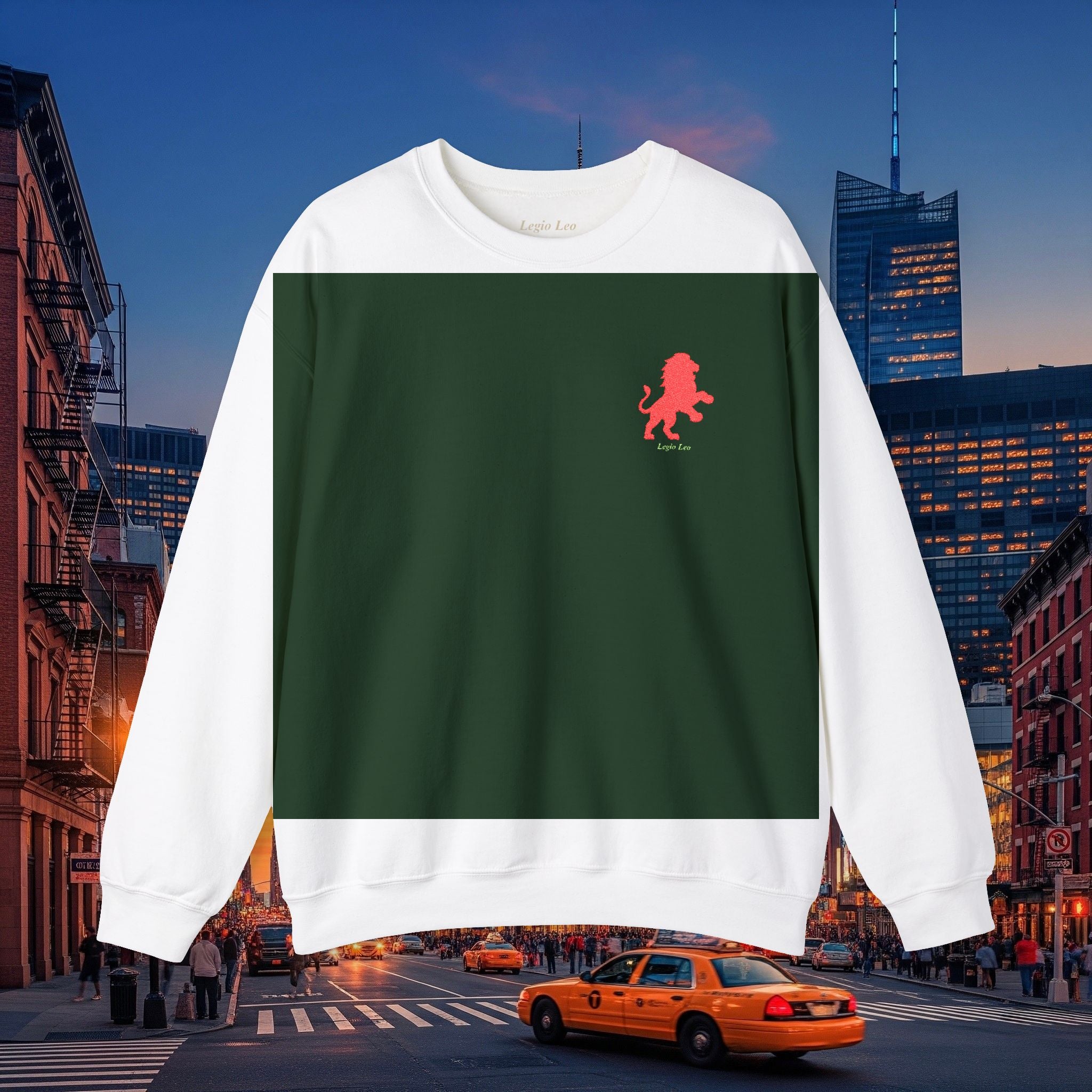 Legio Leo by DZ Royal Crewneck Sweatshirt | Mighty Lion Embroidered