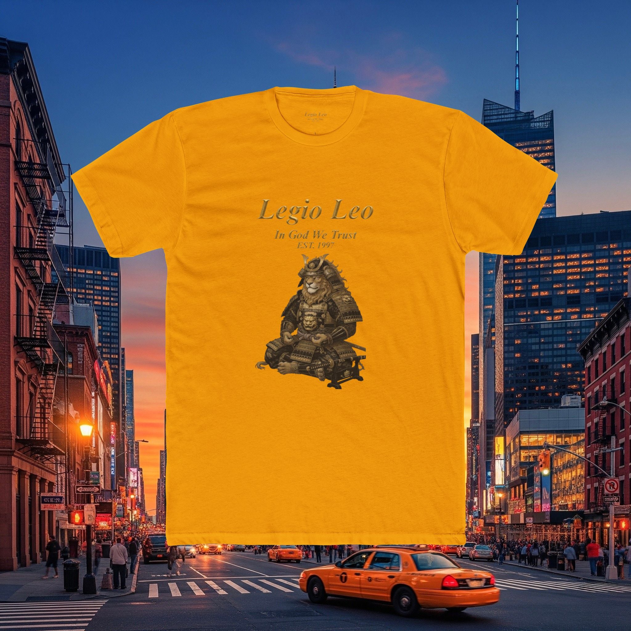 Legio Leo Honorary Peaceful Samurai Warrior Cotton Crew Tee