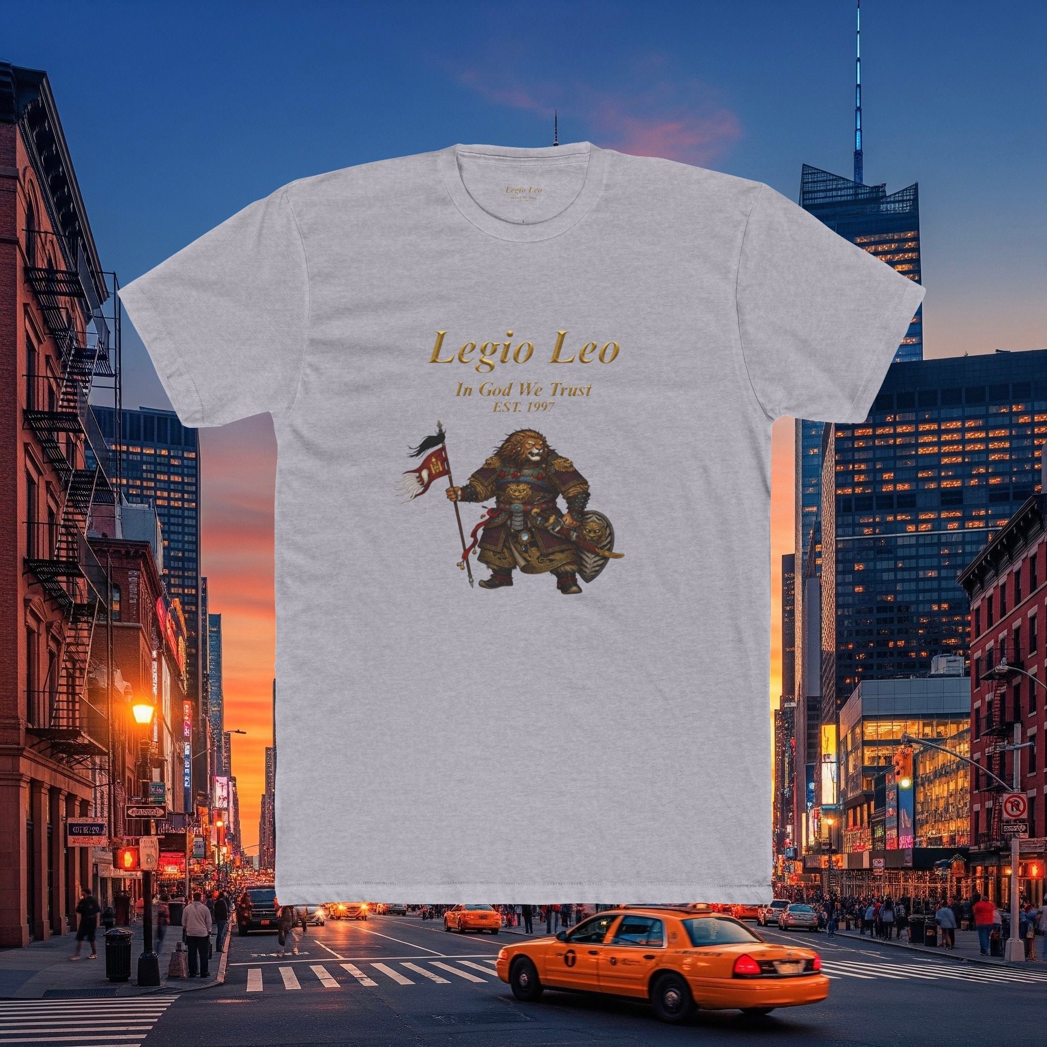 Legio Leo Cotton Crew Tee | Mongol Warrior Design