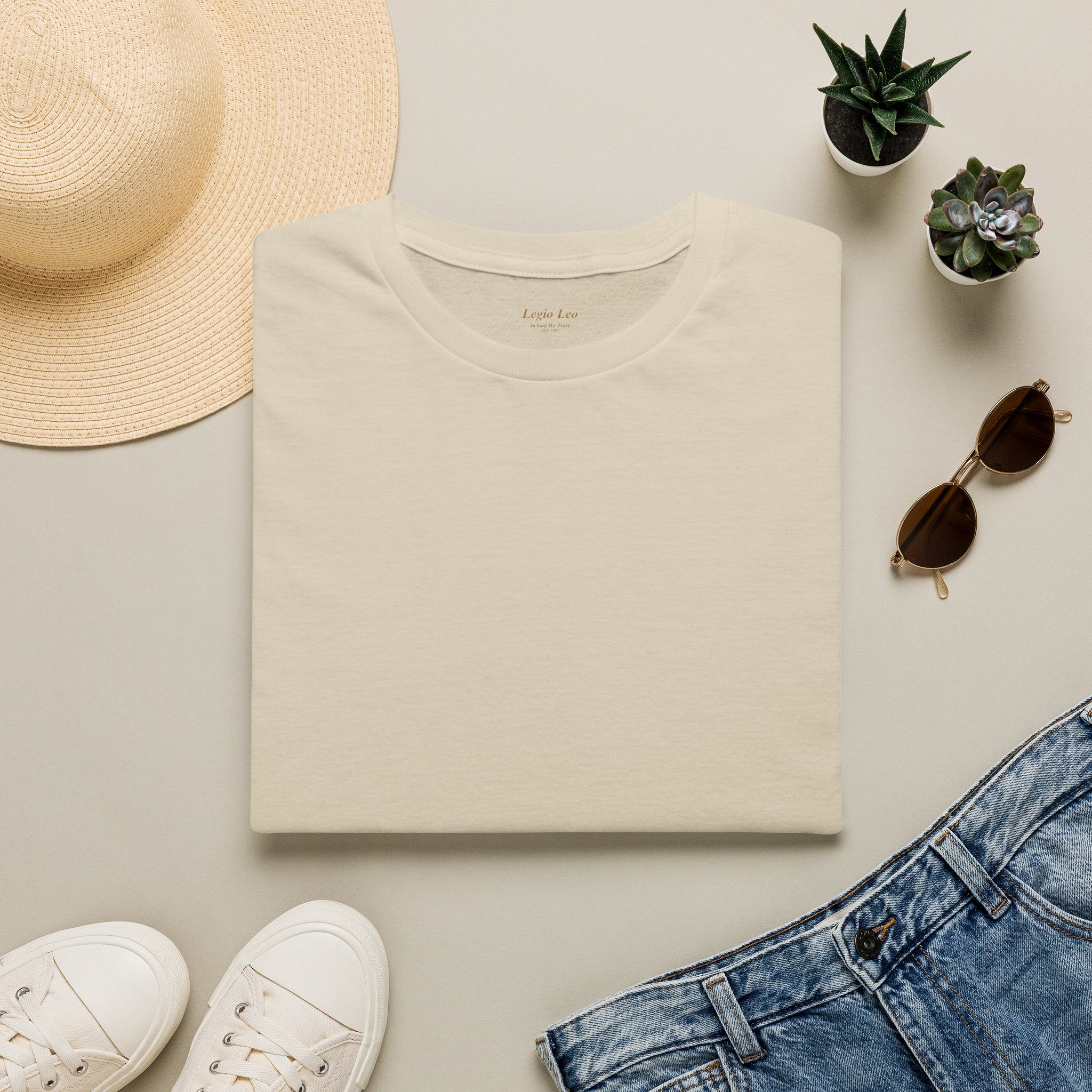 Plain T‑Shirt — Classic Basic Crewneck Tee