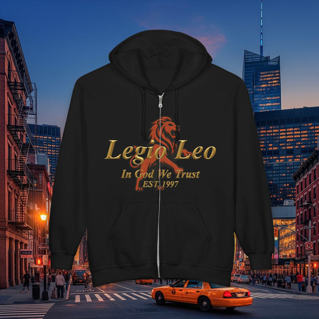 Legio Leo Zip Hoodie | Large Lion Emblem