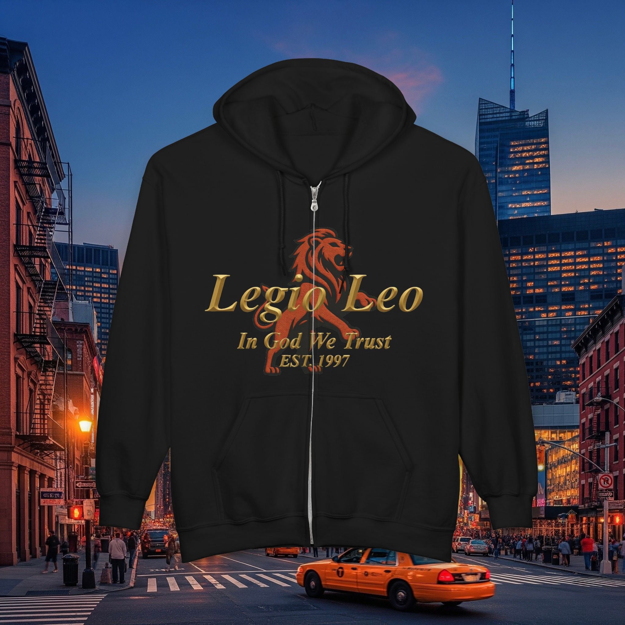 Legio Leo Zip Hoodie | Large Lion Emblem