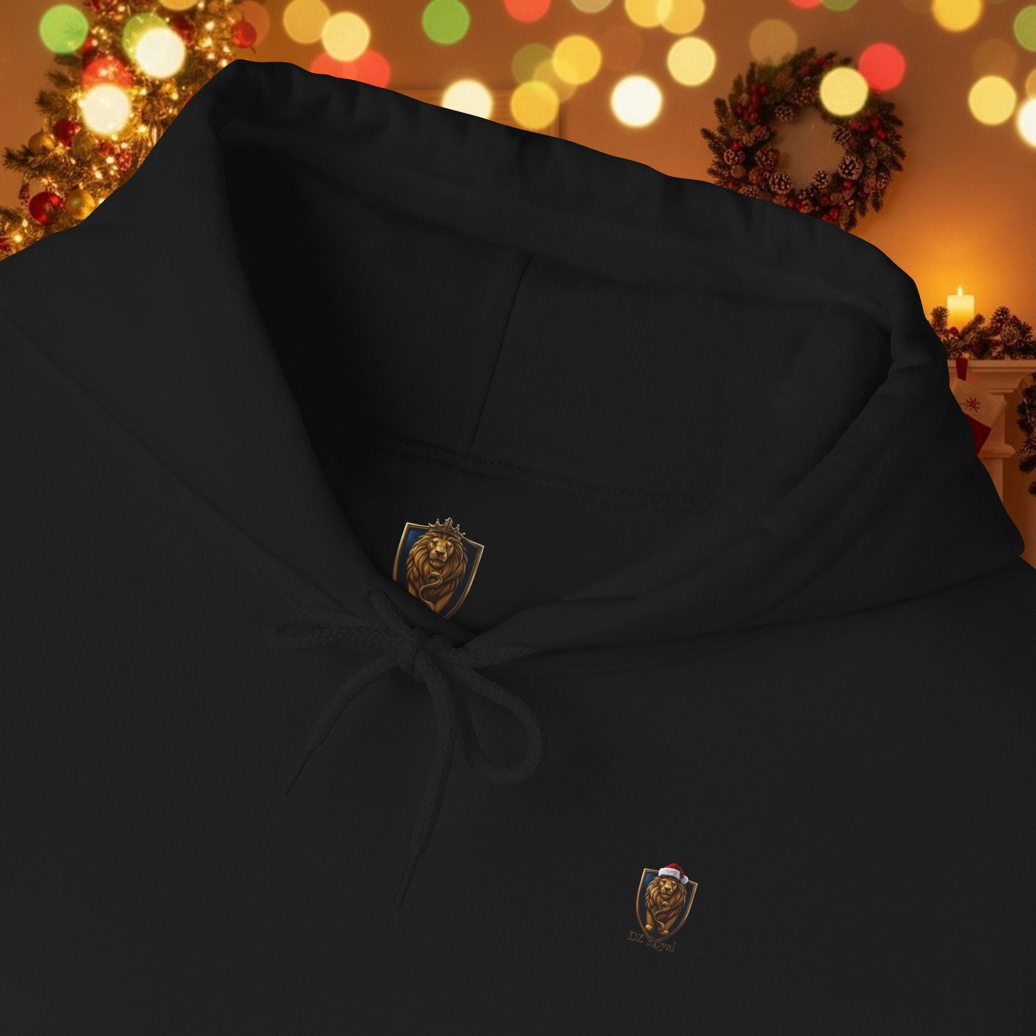 Christmas Holiday DZ Royal Cozy Unisex Hooded Sweatshirt
