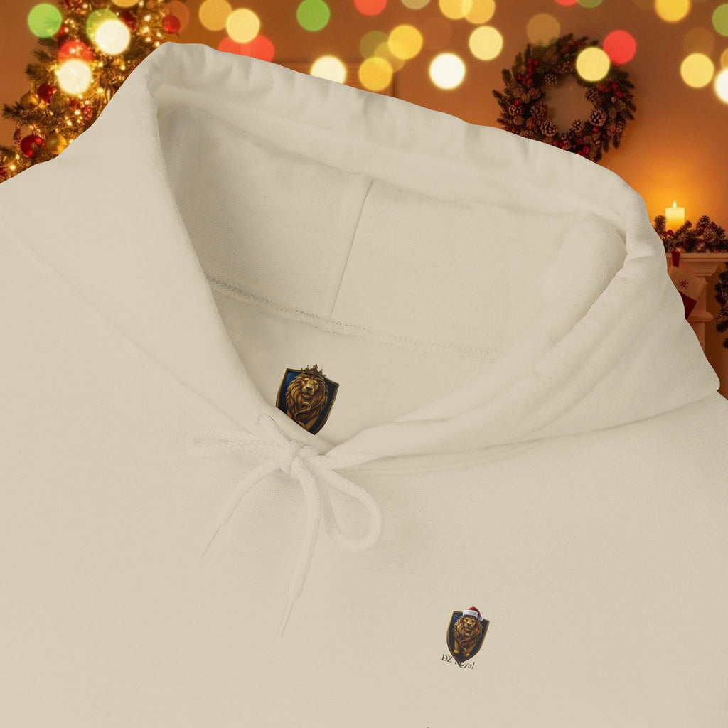 Christmas Holiday DZ Royal Cozy Unisex Hooded Sweatshirt