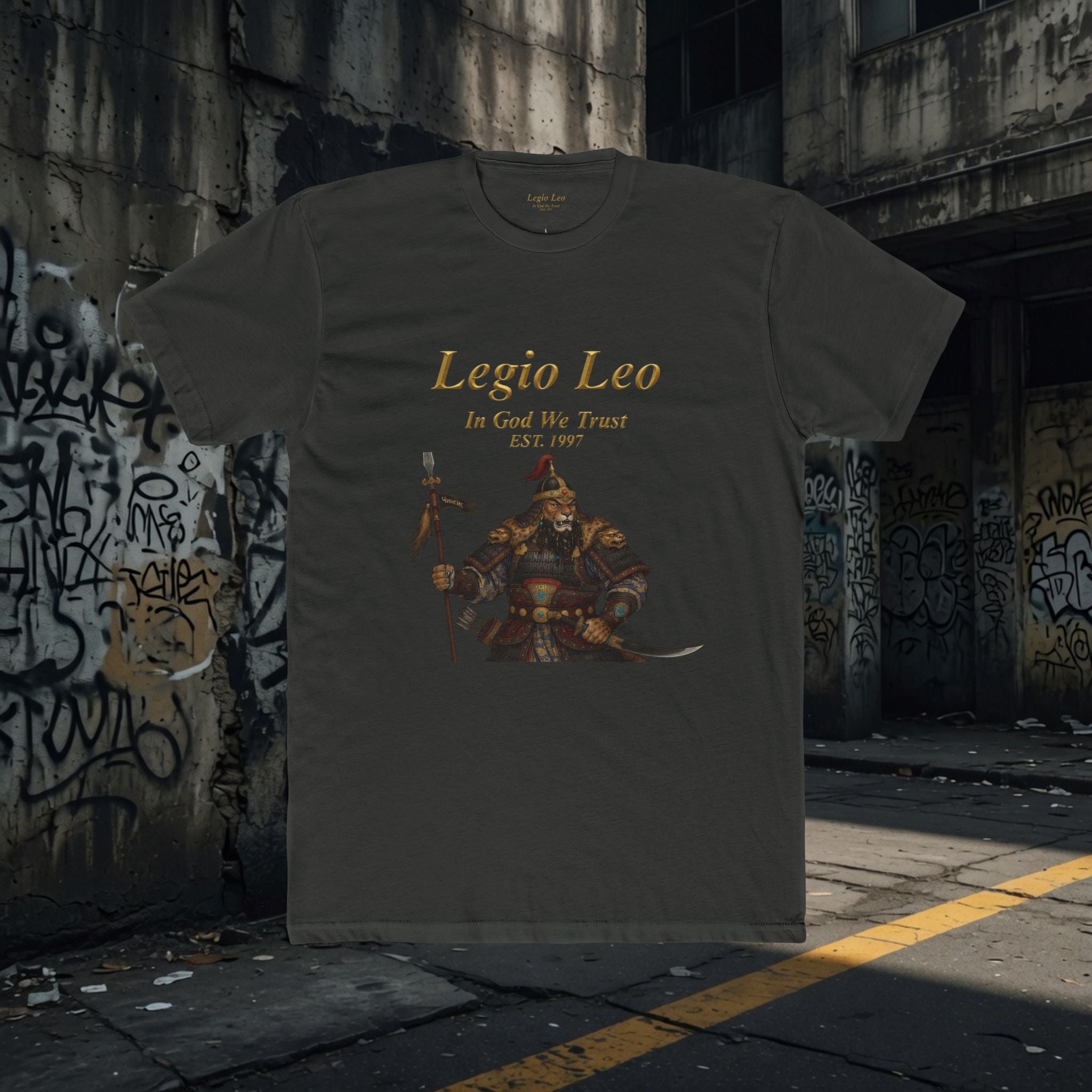 Legio Leo Warrior T-Shirt – “In God We Trust” Mongol Inspired Fighter Tee