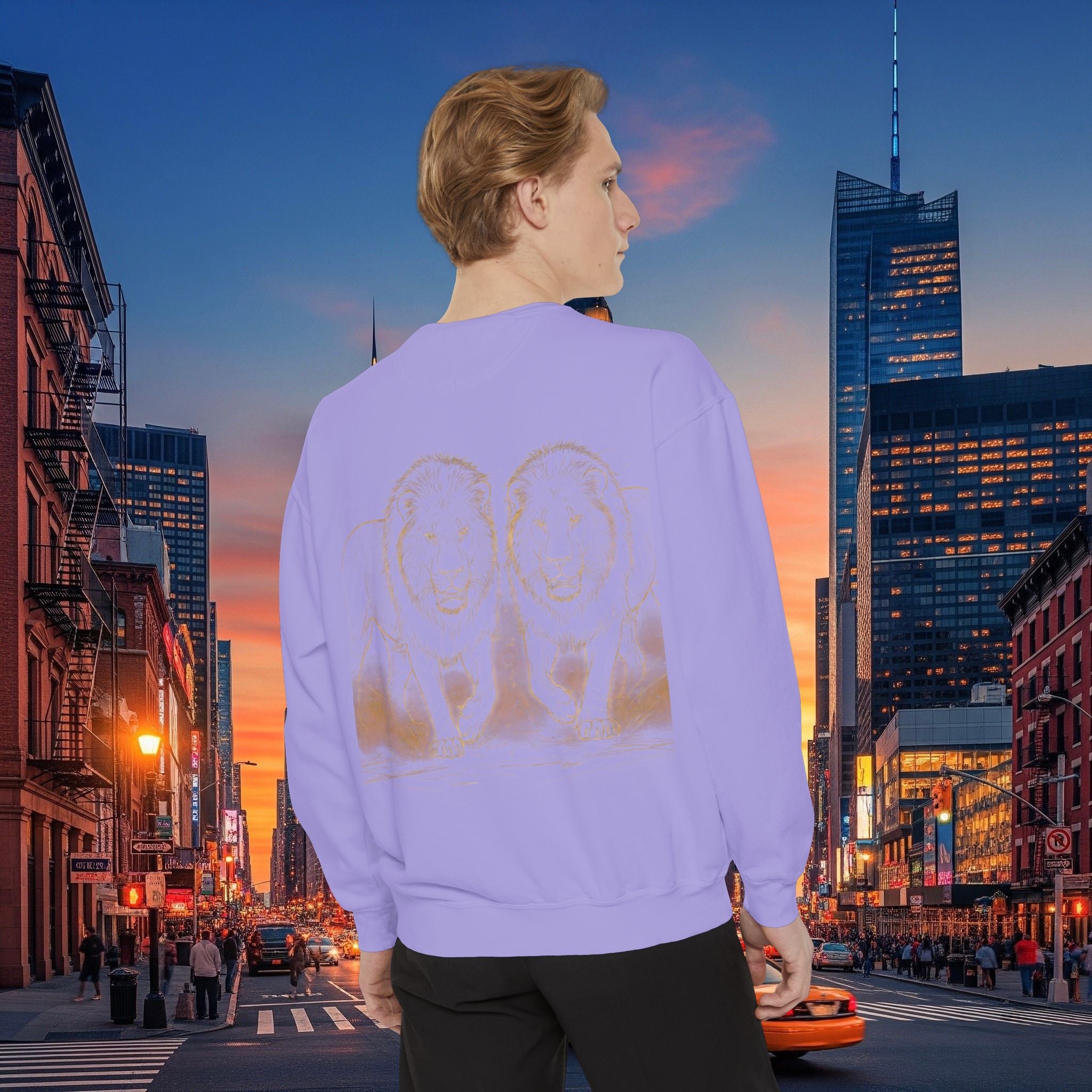 Legio Leo Sweatshirt – Minimal Gold Script Brothers 4 Life  Crewneck