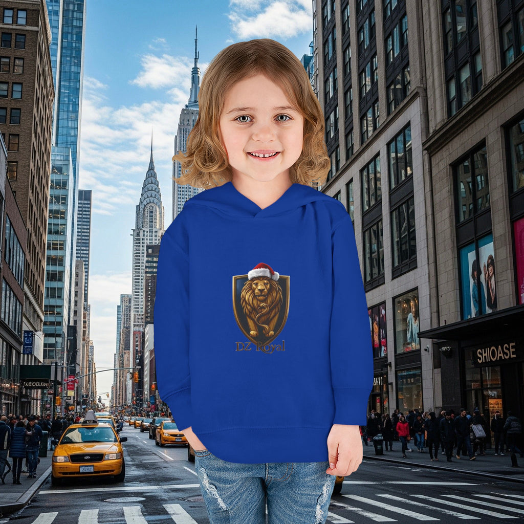 DZ Royal Christmas Toddler Pullover Fleece Hoodie (Grown Lion)