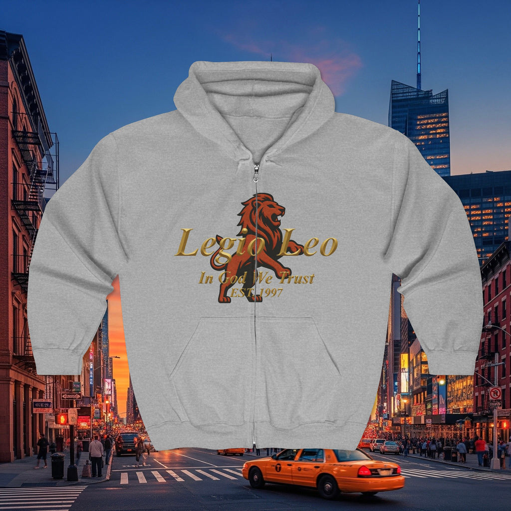 Legio Leo Zip Hoodie | Large Lion Emblem