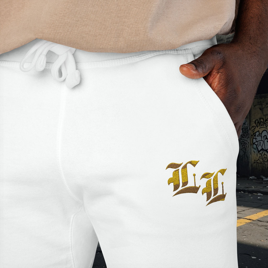 Legio Leo Embroidered Streetwear Fleece Sweatpants