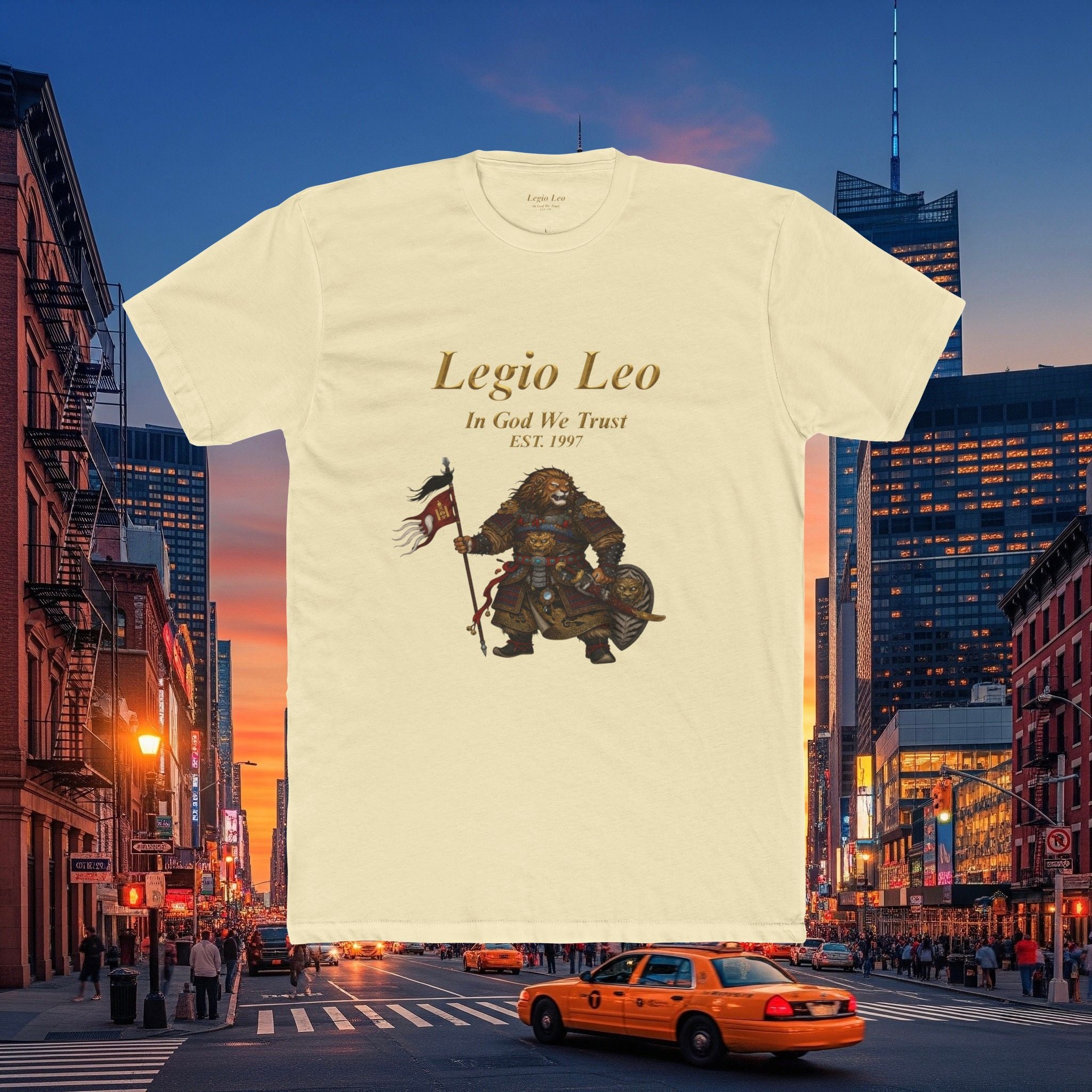 Legio Leo Cotton Crew Tee | Mongol Warrior Design