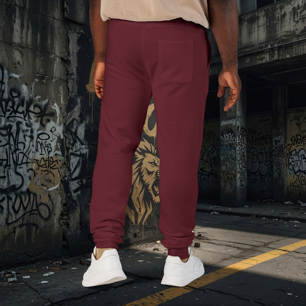 Legio Leo Embroidered Streetwear Fleece Sweatpants