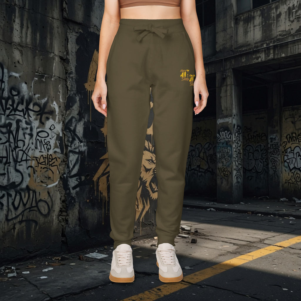 Legio Leo Embroidered Streetwear Fleece Sweatpants