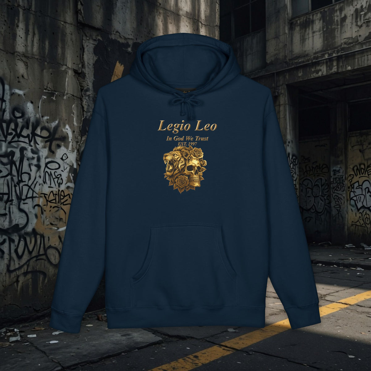 Legio Leo | Strength, Beauty & Death |Unisex Heavyweight Hooded Sweatshirt