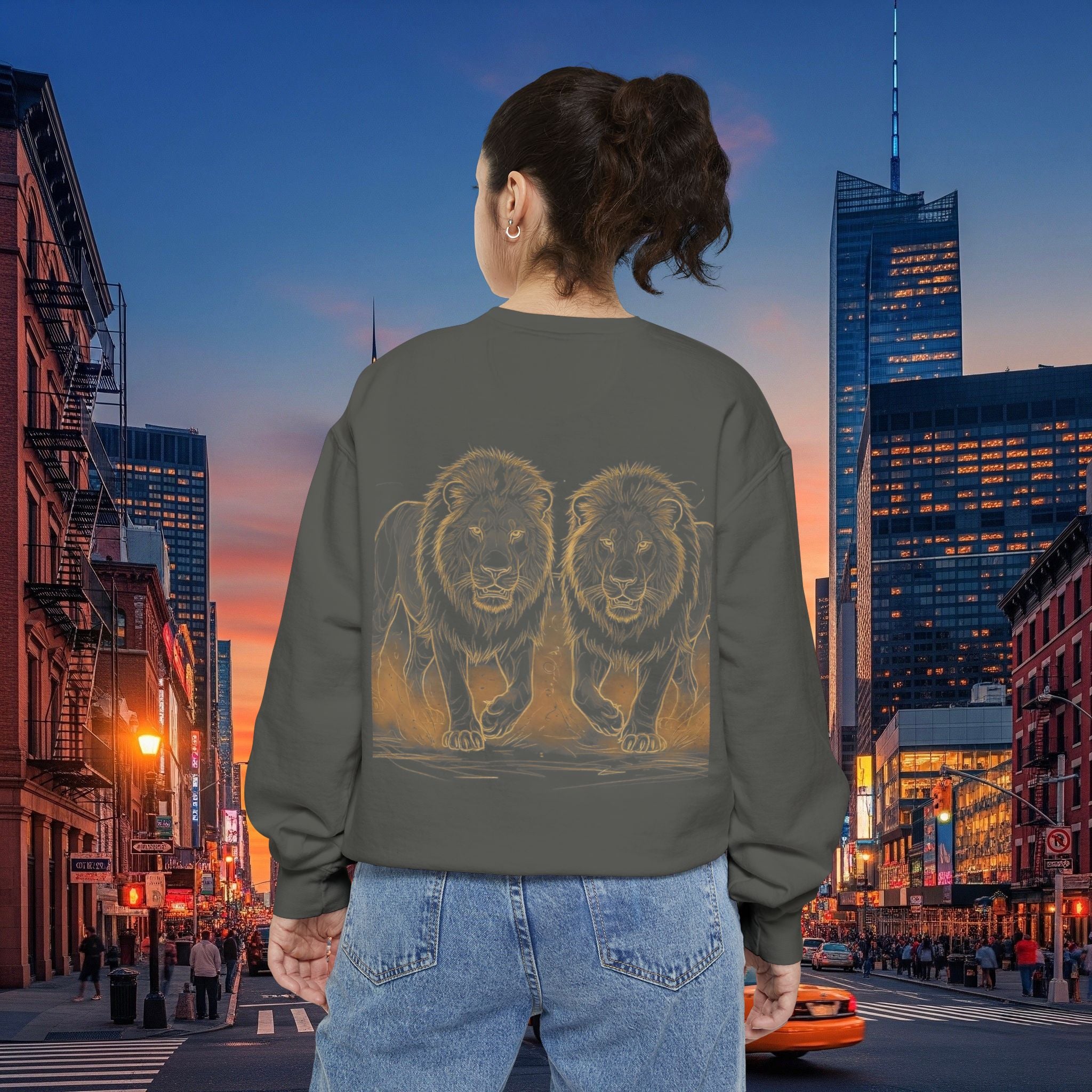 Legio Leo Sweatshirt – Minimal Gold Script Brothers 4 Life  Crewneck