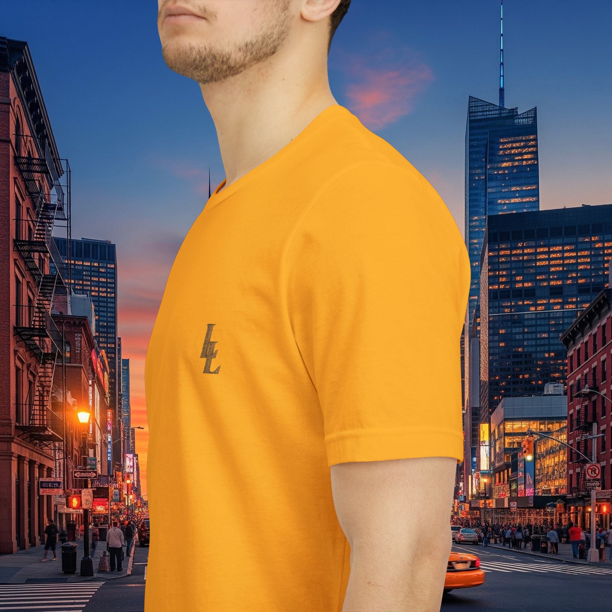 Legio Leo by DZ Royal Tee — Overlapping L’s Embroidered Short Sleeve T-Shirt
