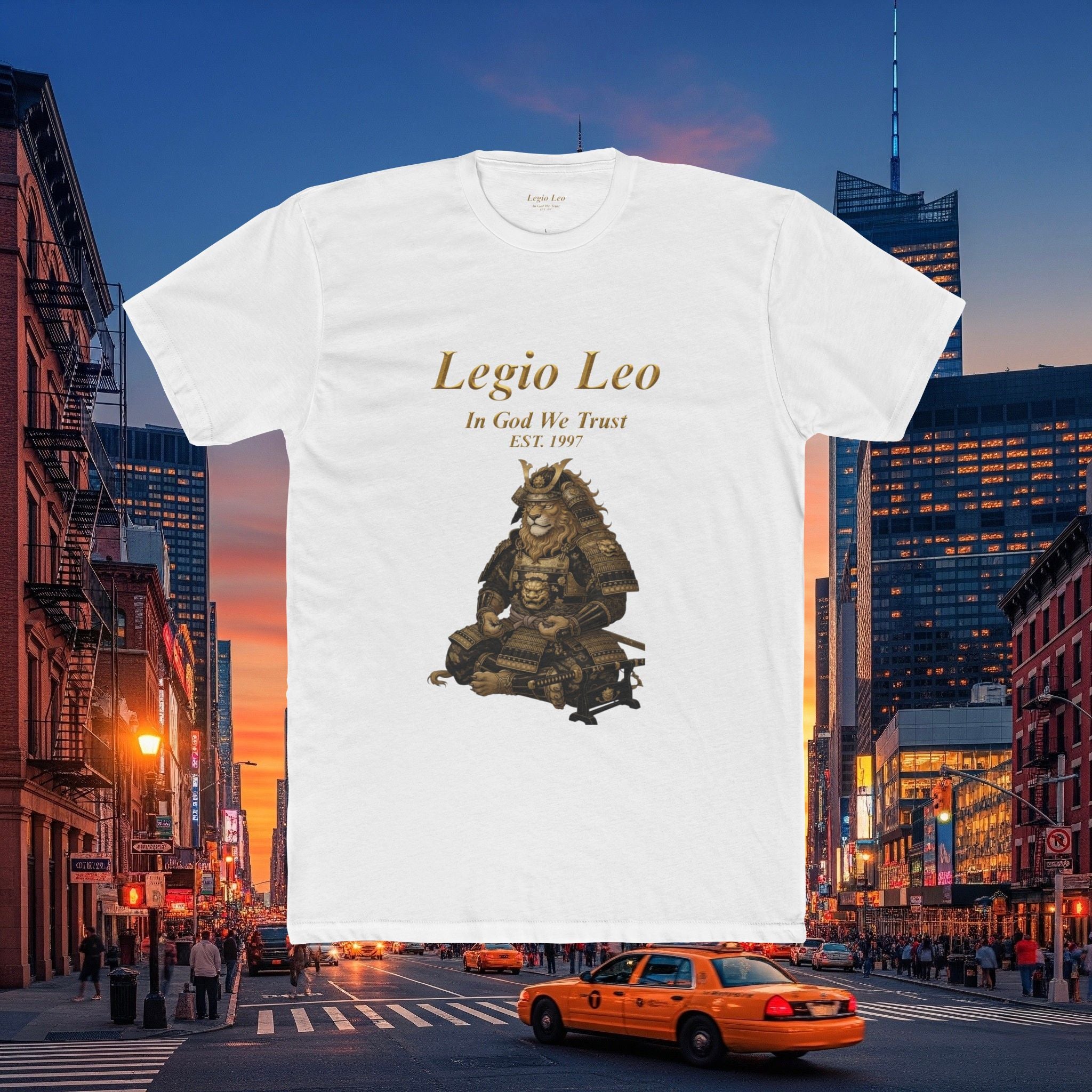 Legio Leo Honorary Peaceful Samurai Warrior Cotton Crew Tee