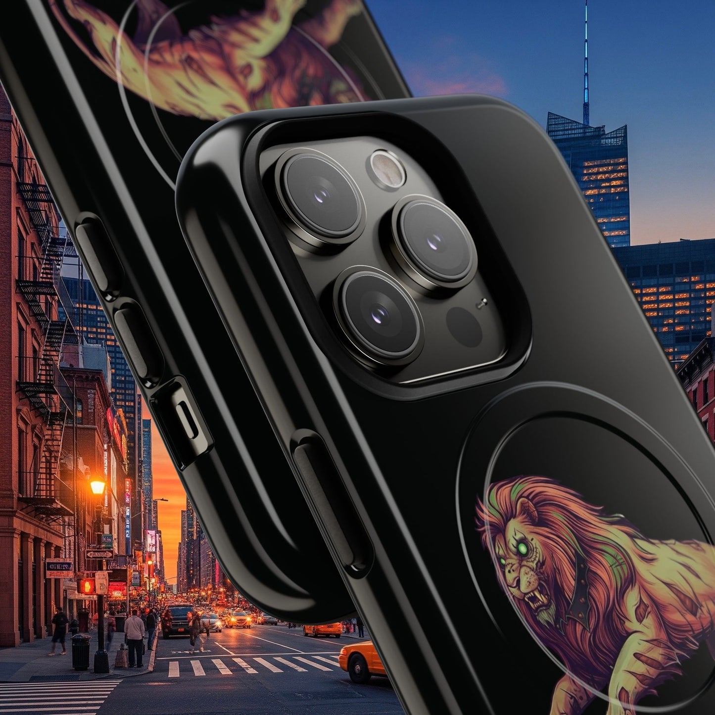 Tough Magnetic Phone Case, Undead Legio Leo Protector Case, A DZ Royal Design Case, Sleek Magnetic Shell