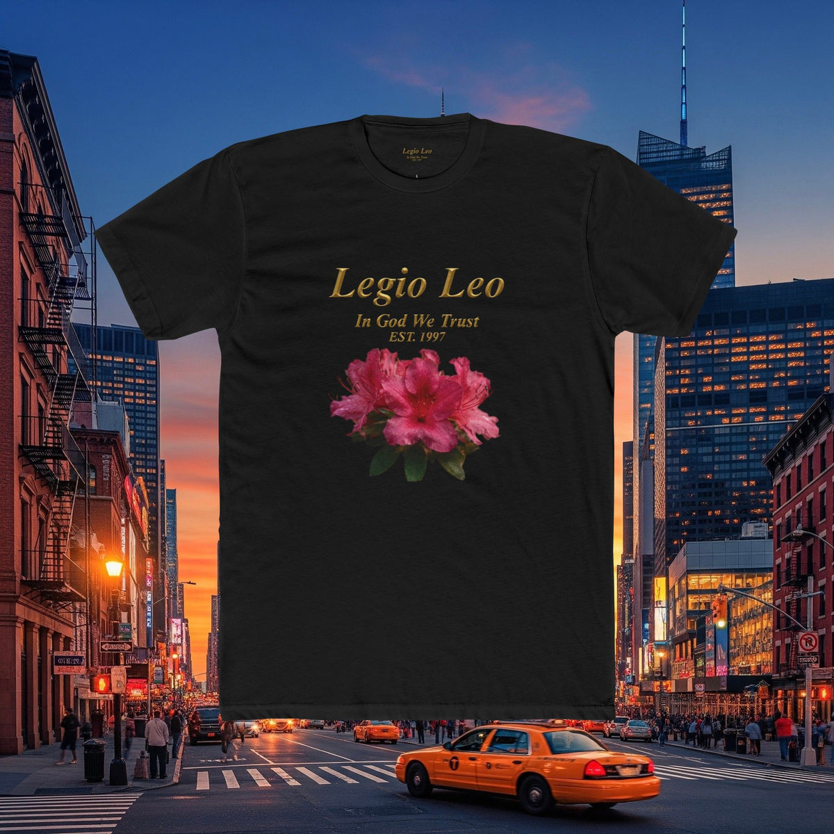 Floral Tee — "Legia Leo Azalea Flowers" Astrology Shirt