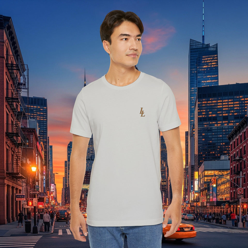Legio Leo by DZ Royal Tee — Overlapping L’s Embroidered Short Sleeve T-Shirt
