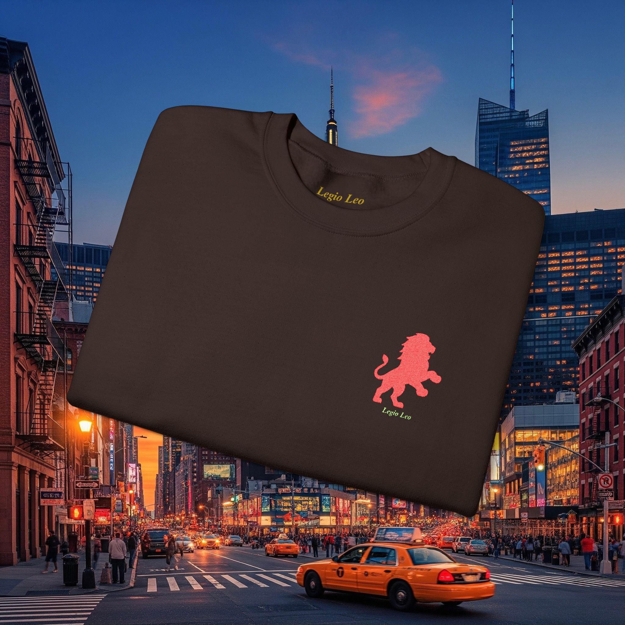 Legio Leo by DZ Royal Crewneck Sweatshirt | Mighty Lion Embroidered