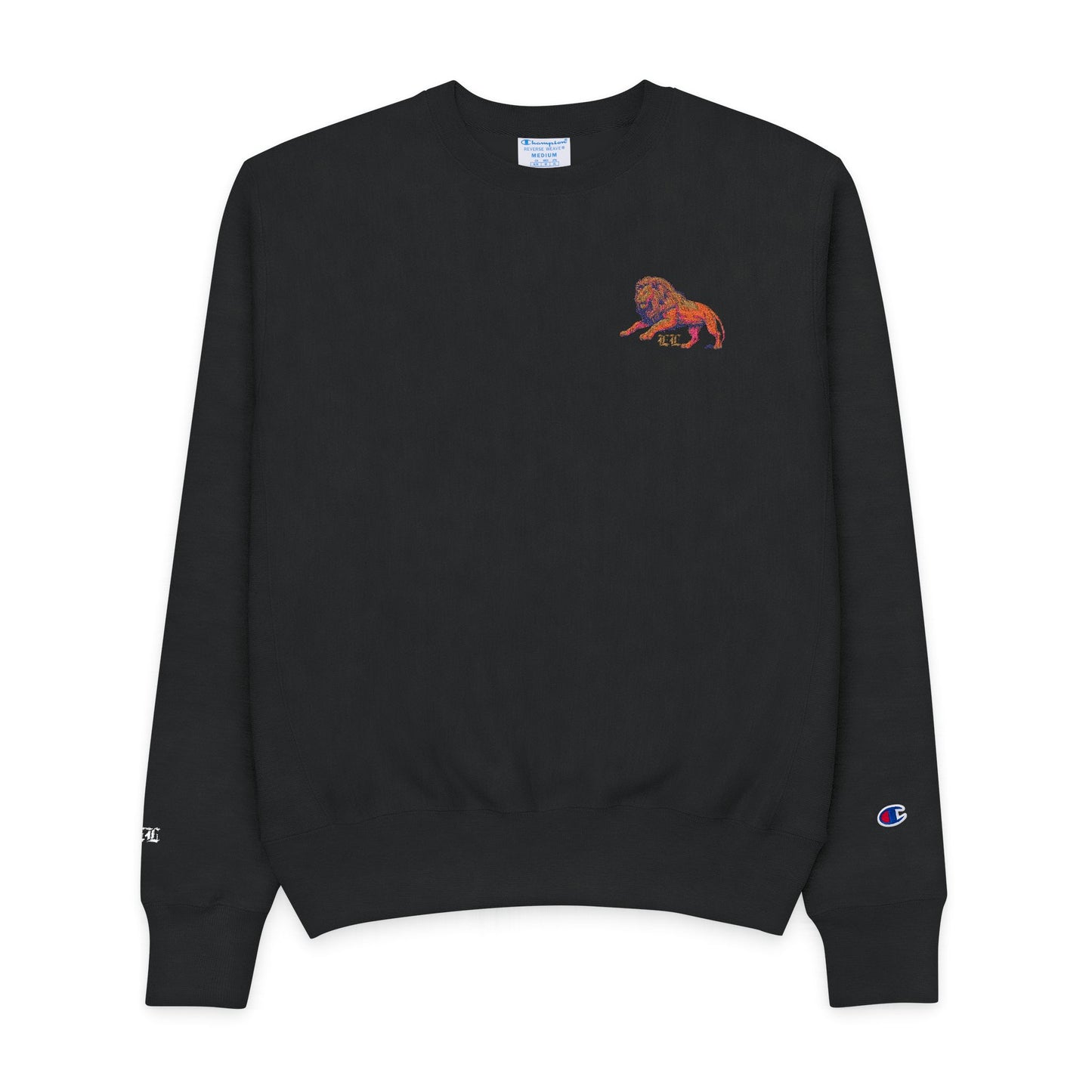 Men's Champion/Legio Leo by DZ Royal Crewneck Sweatshirt - Fierce Lion Design