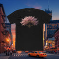 Classic Cotton Tee — Minimal Everyday Crew Shirt | Cherry Blossom Design