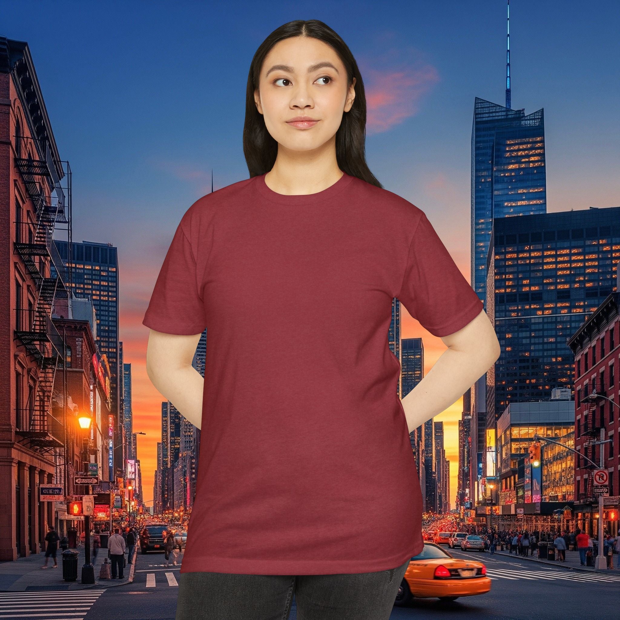 Classic Plain T‑Shirt — Unisex CVC Jersey Tee
