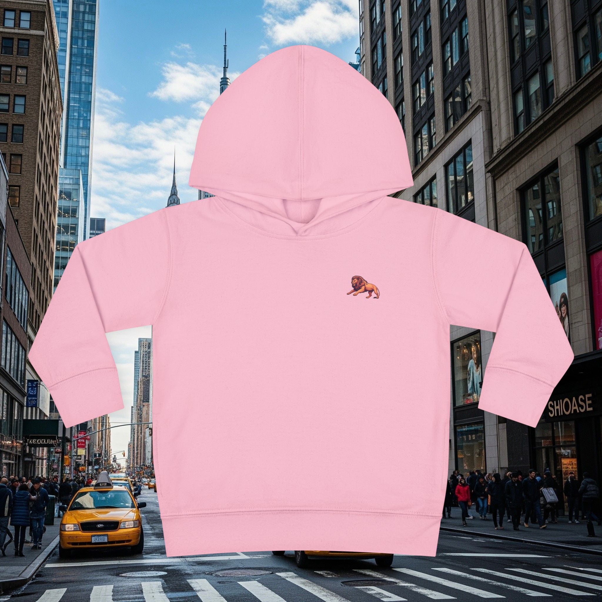 Legio Leo’s Toddler Pullover Fleece Hoodie (Grown Lion)