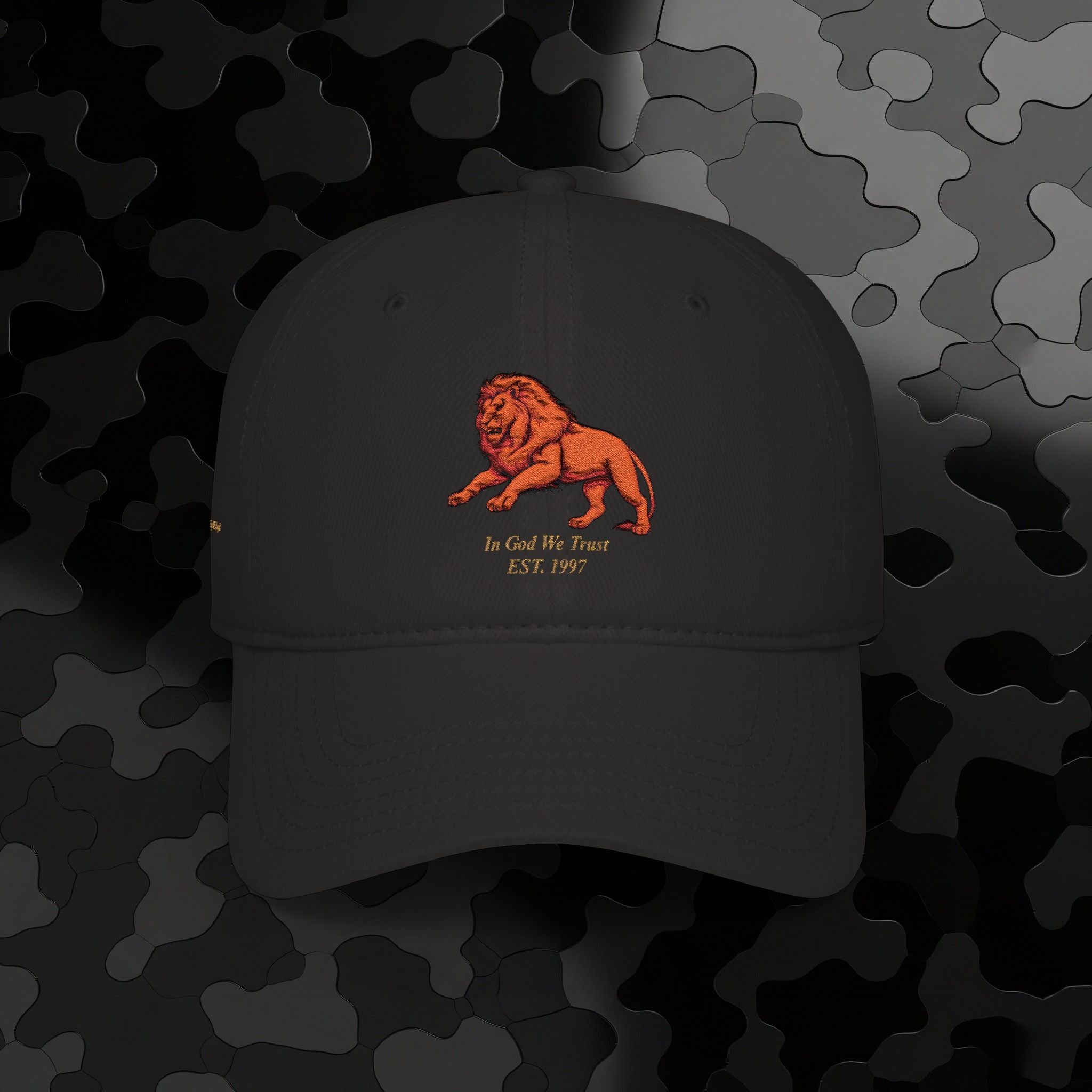 Low Profile Baseball Cap Original Mighty Lion Embroidery