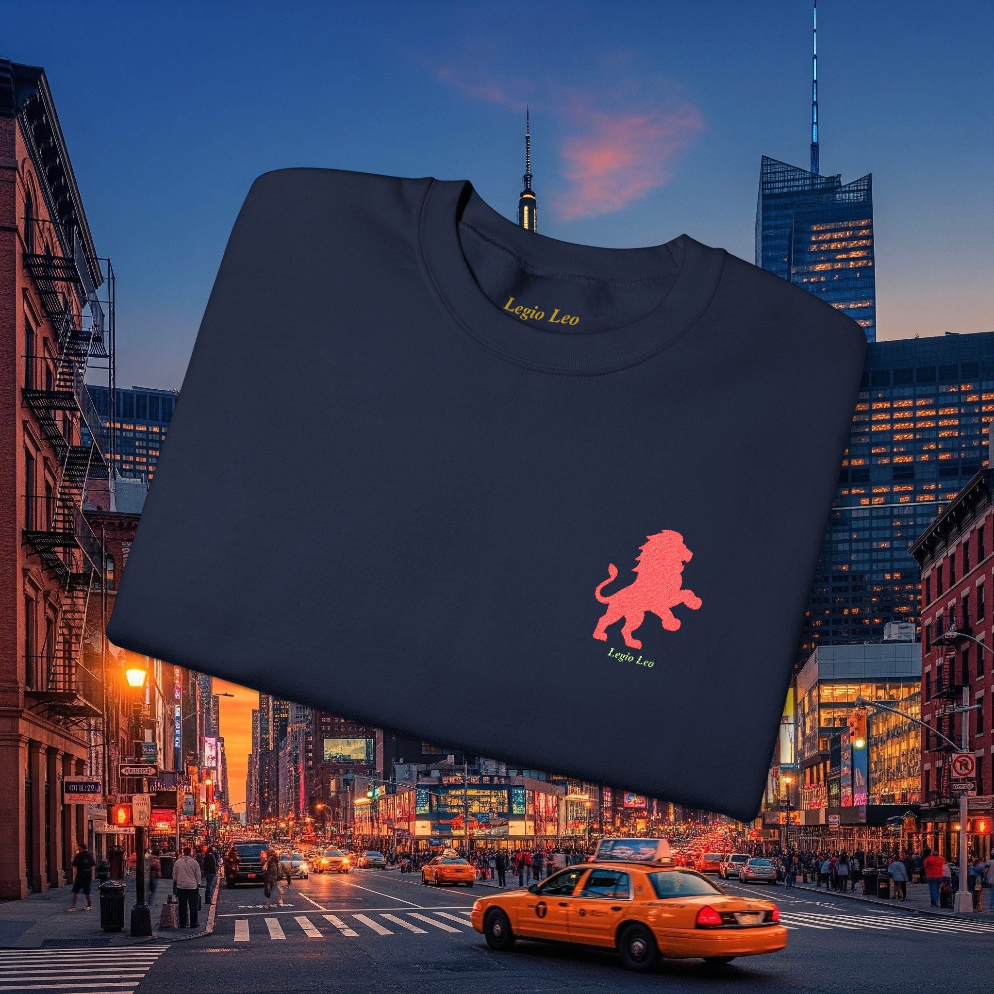 Legio Leo by DZ Royal Crewneck Sweatshirt | Mighty Lion Embroidered