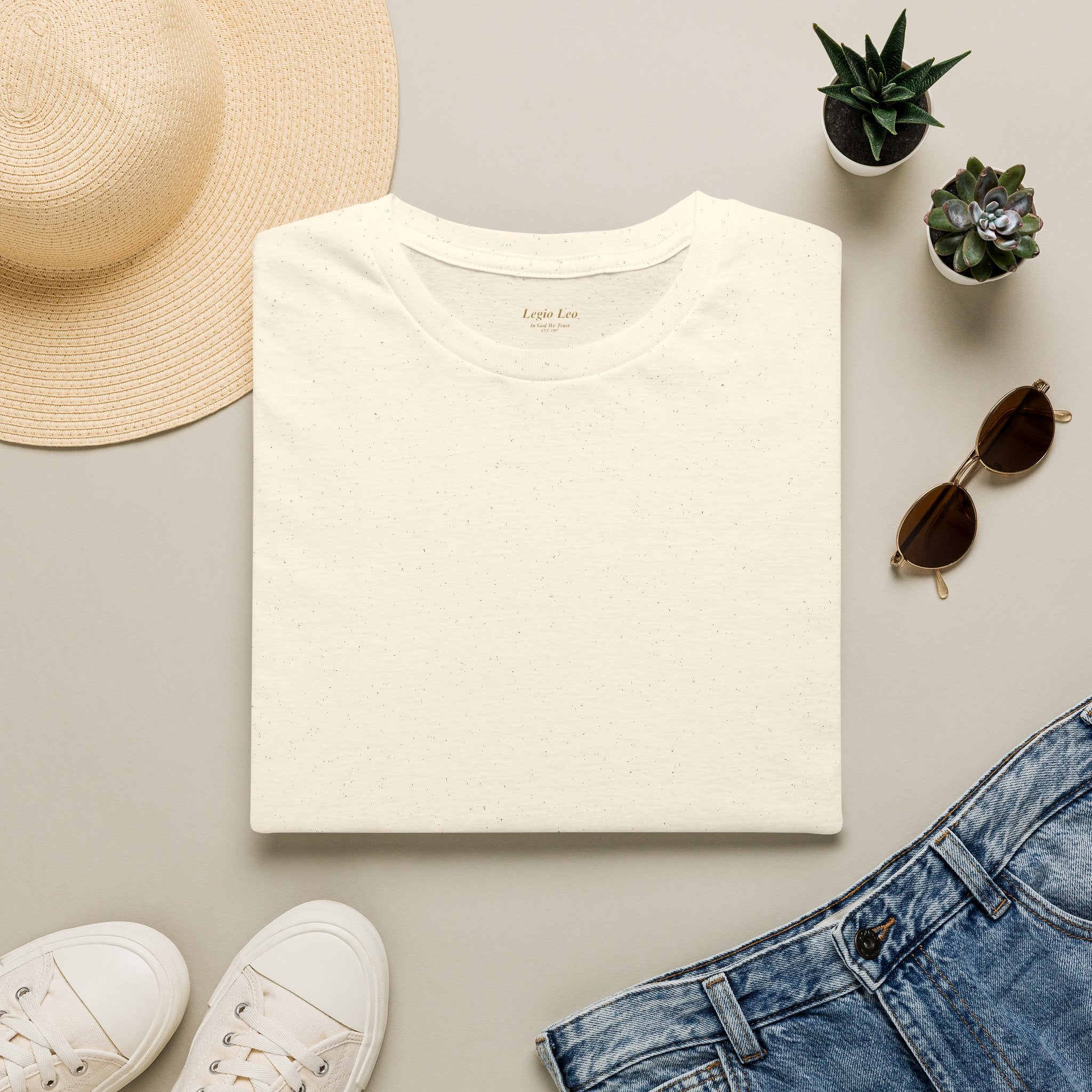 Plain T‑Shirt — Classic Basic Crewneck Tee