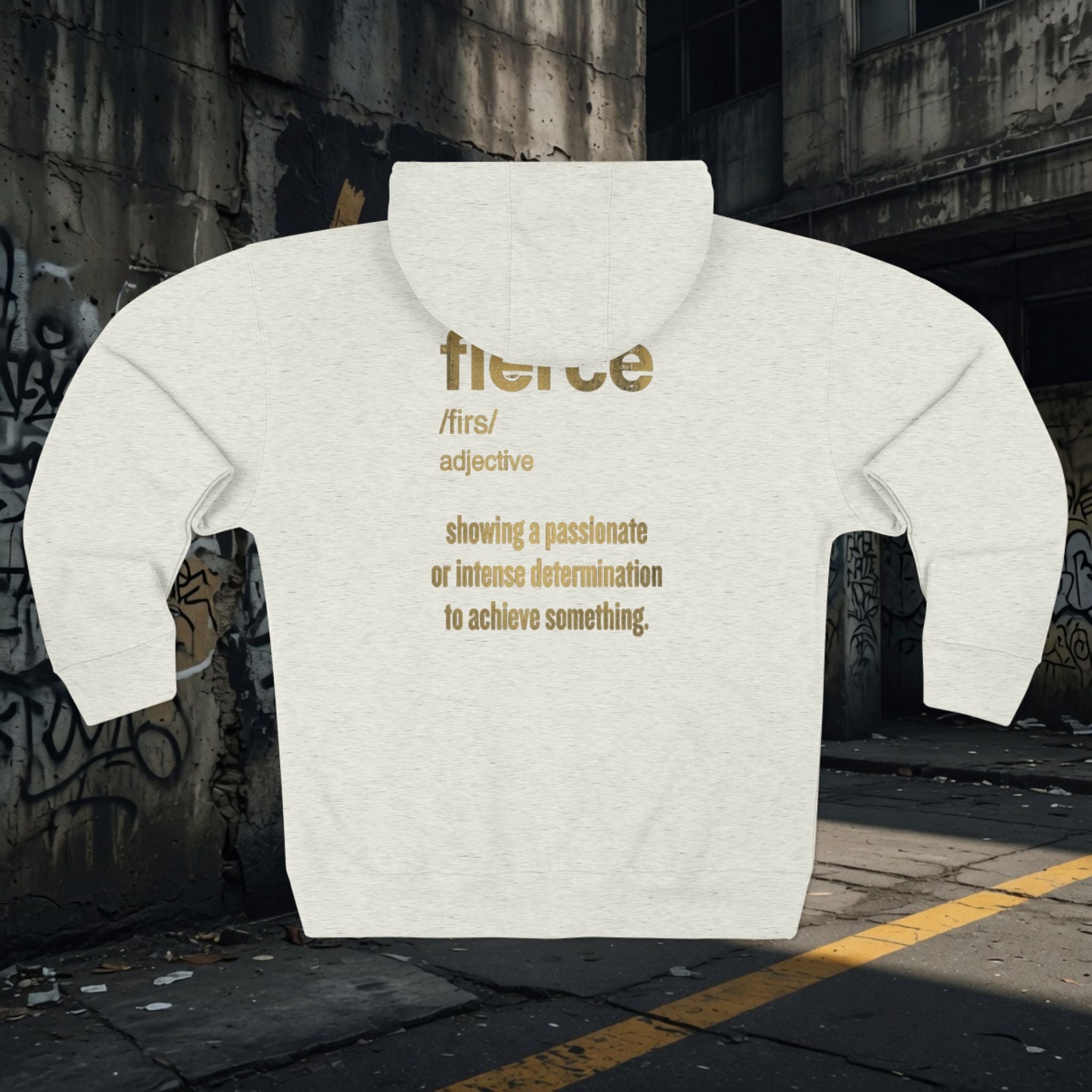 Legio Leo Warrior Zip Hoodie — "Fierce" Definition Streetwear