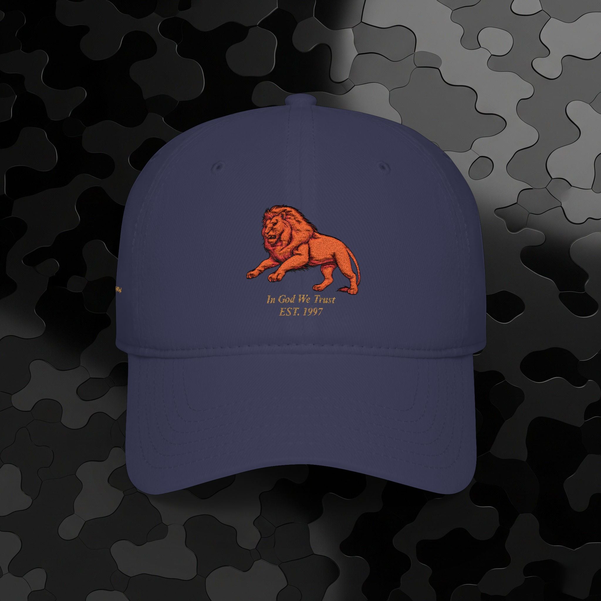 Low Profile Baseball Cap Original Mighty Lion Embroidery