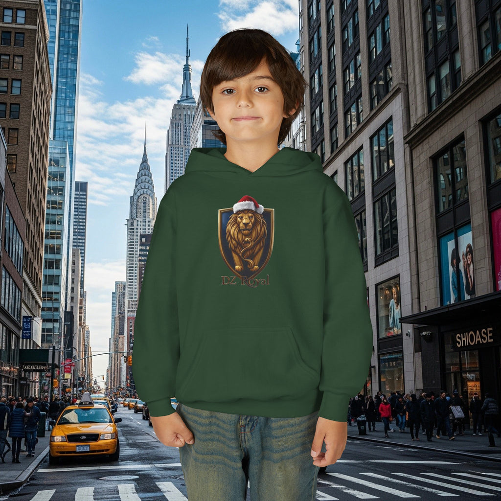 DZ Royal’s Christmas Youth Hoodie (Grown Lion)