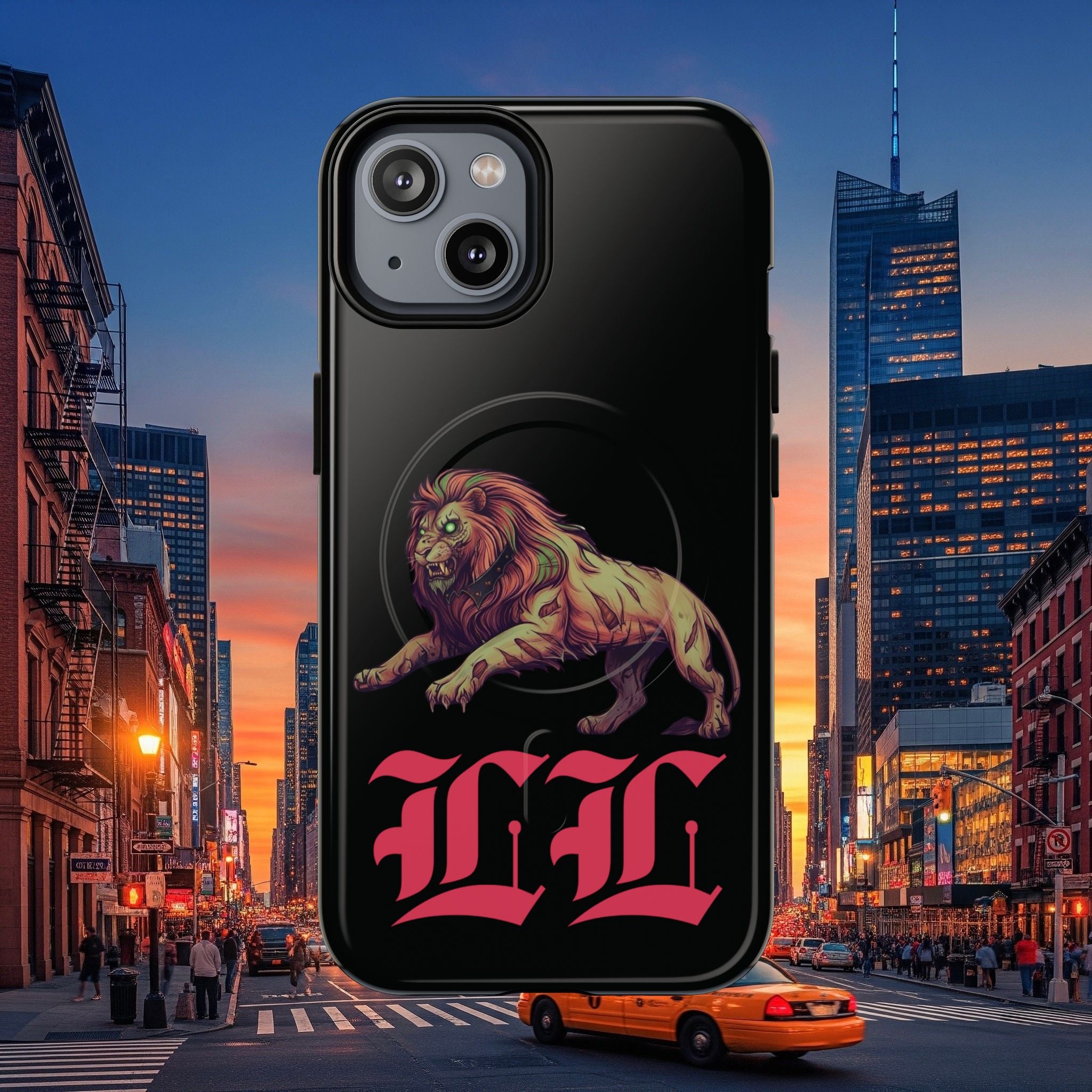Tough Magnetic Phone Case, Undead Legio Leo Protector Case, A DZ Royal Design Case, Sleek Magnetic Shell