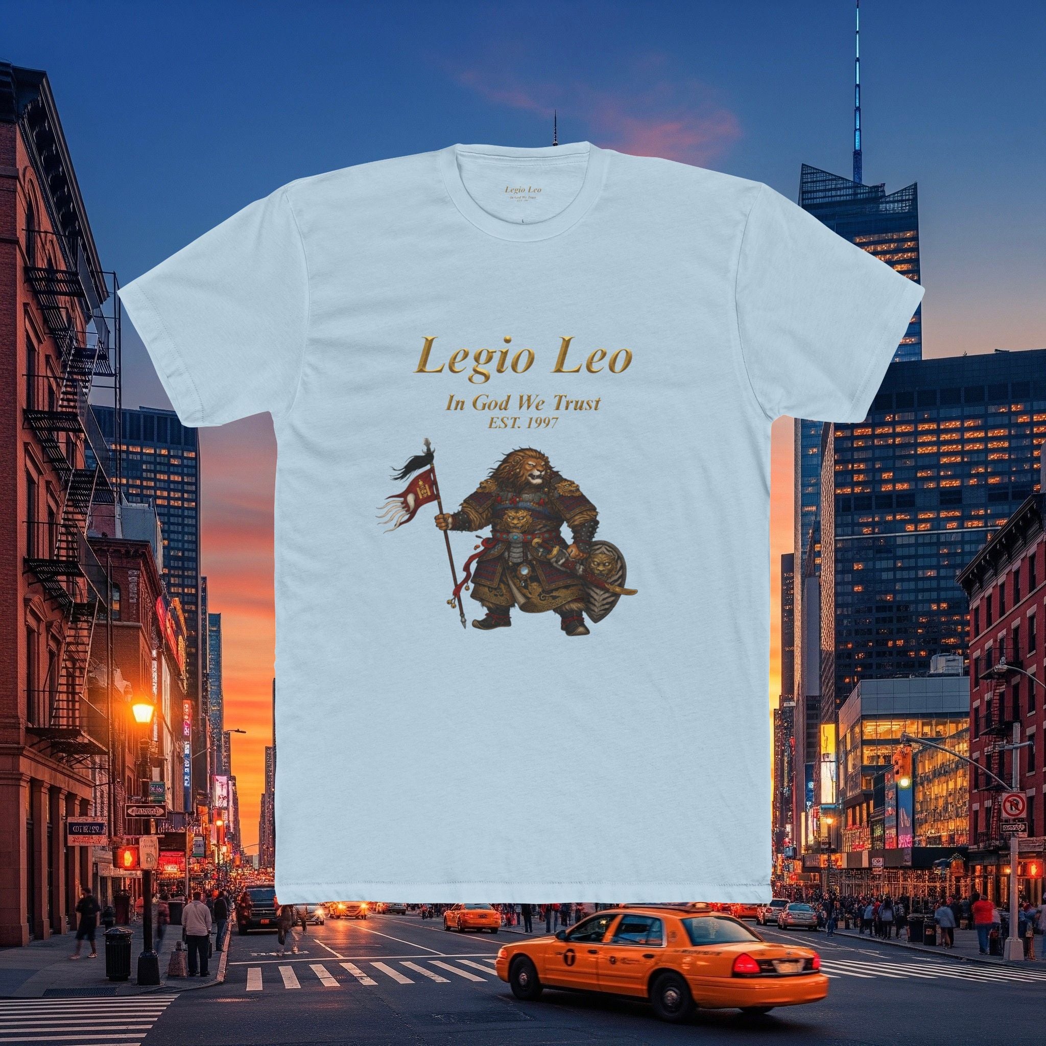 Legio Leo Cotton Crew Tee | Mongol Warrior Design