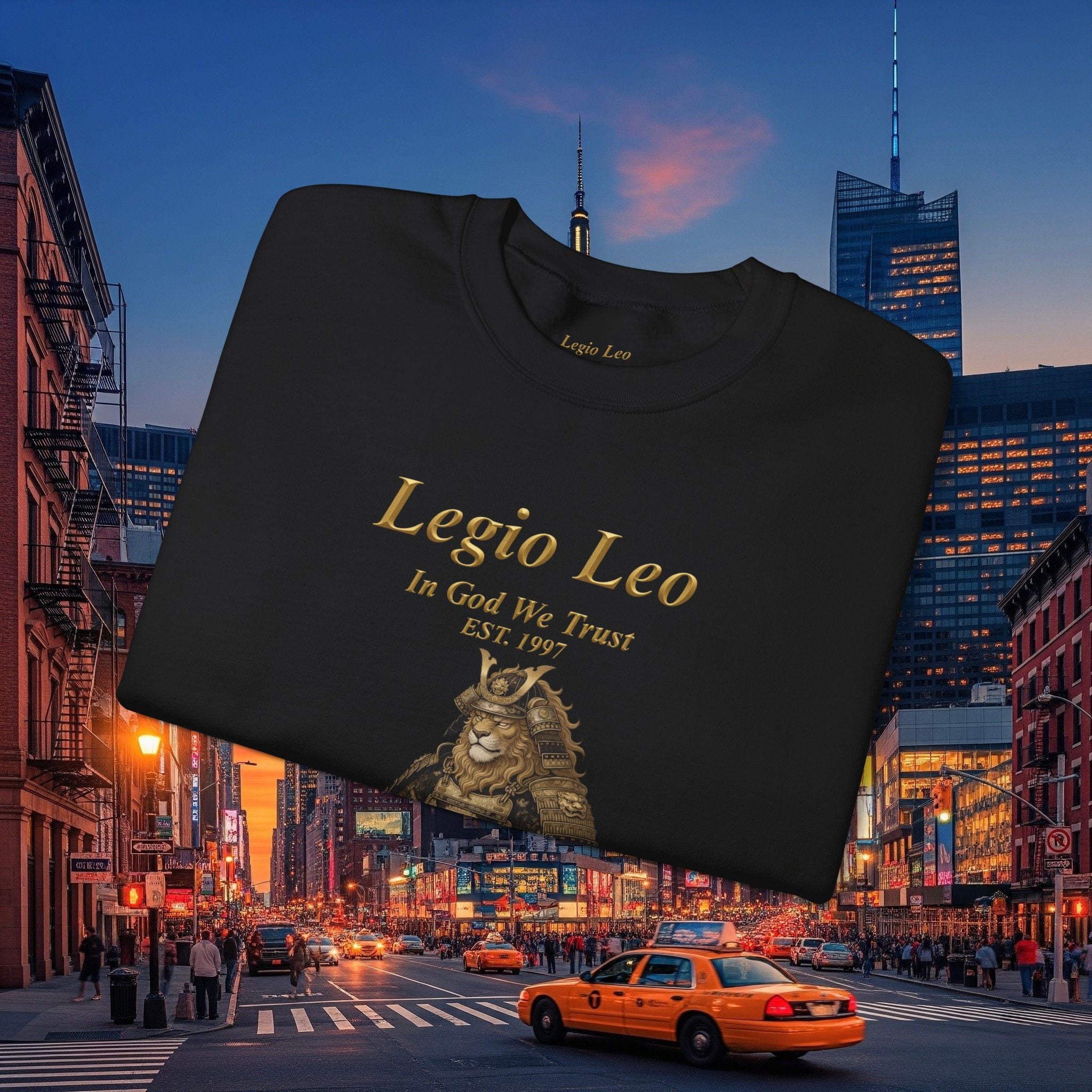 Legio Leo Cozy Crewneck Sweatshirt | Peaceful Samurai Warrior