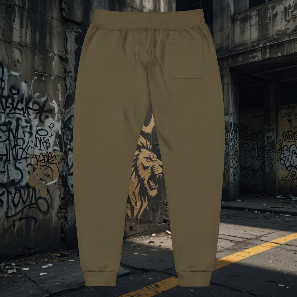 Legio Leo Embroidered Streetwear Fleece Sweatpants