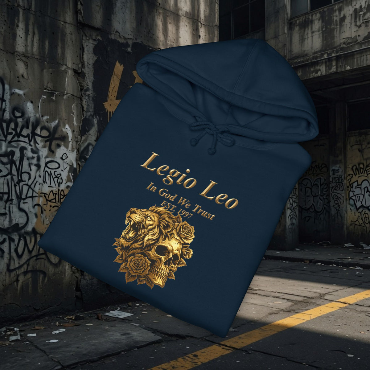 Legio Leo | Strength, Beauty & Death |Unisex Heavyweight Hooded Sweatshirt