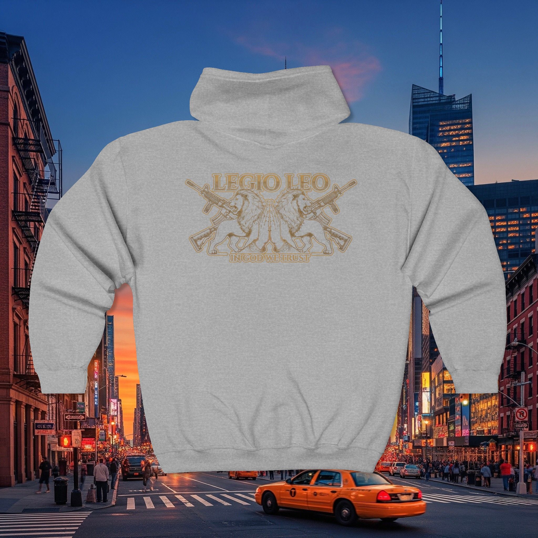 Legio Leo Zip Hoodie — Warrior Full-Zip Sweatshirt