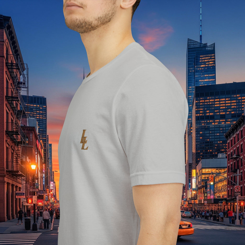 Legio Leo by DZ Royal Tee — Overlapping L’s Embroidered Short Sleeve T-Shirt