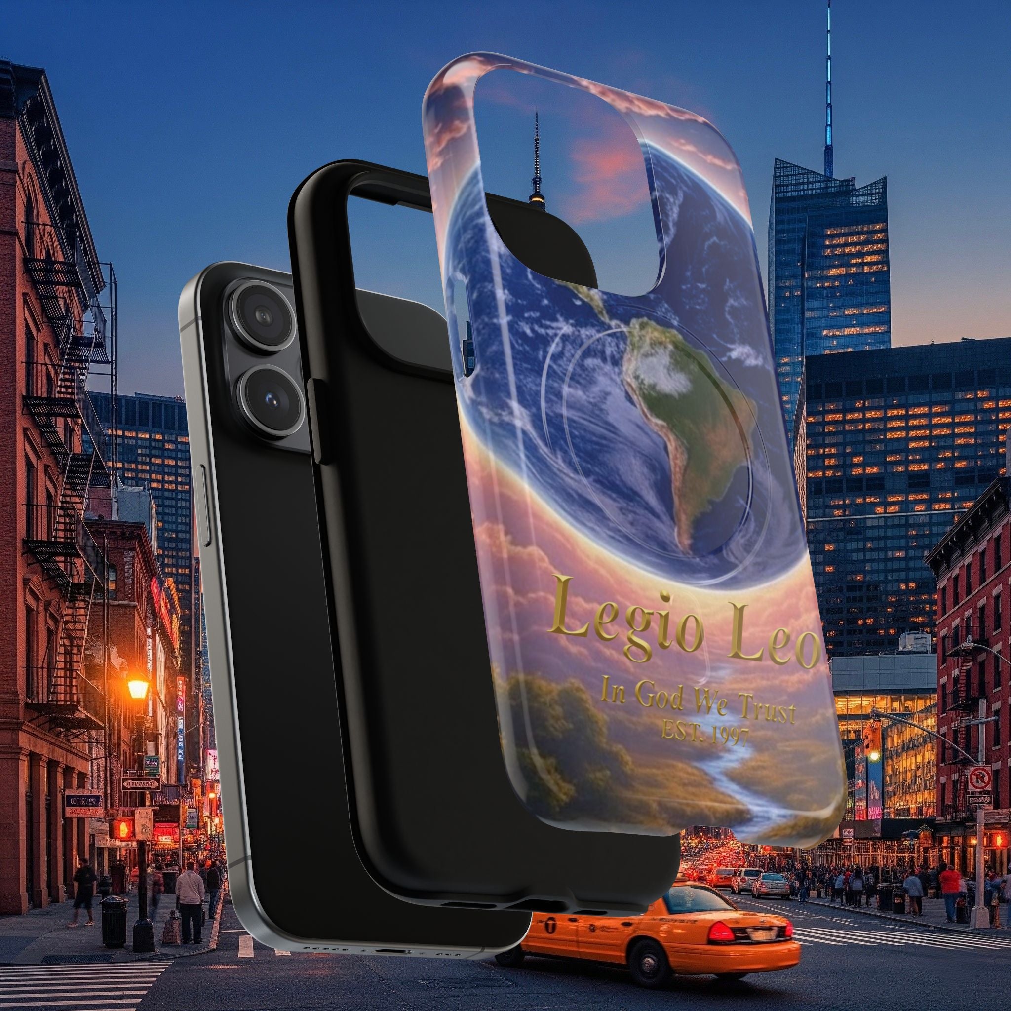 Stylish Tough Magnetic Phone Cases, Legio Leo Design
