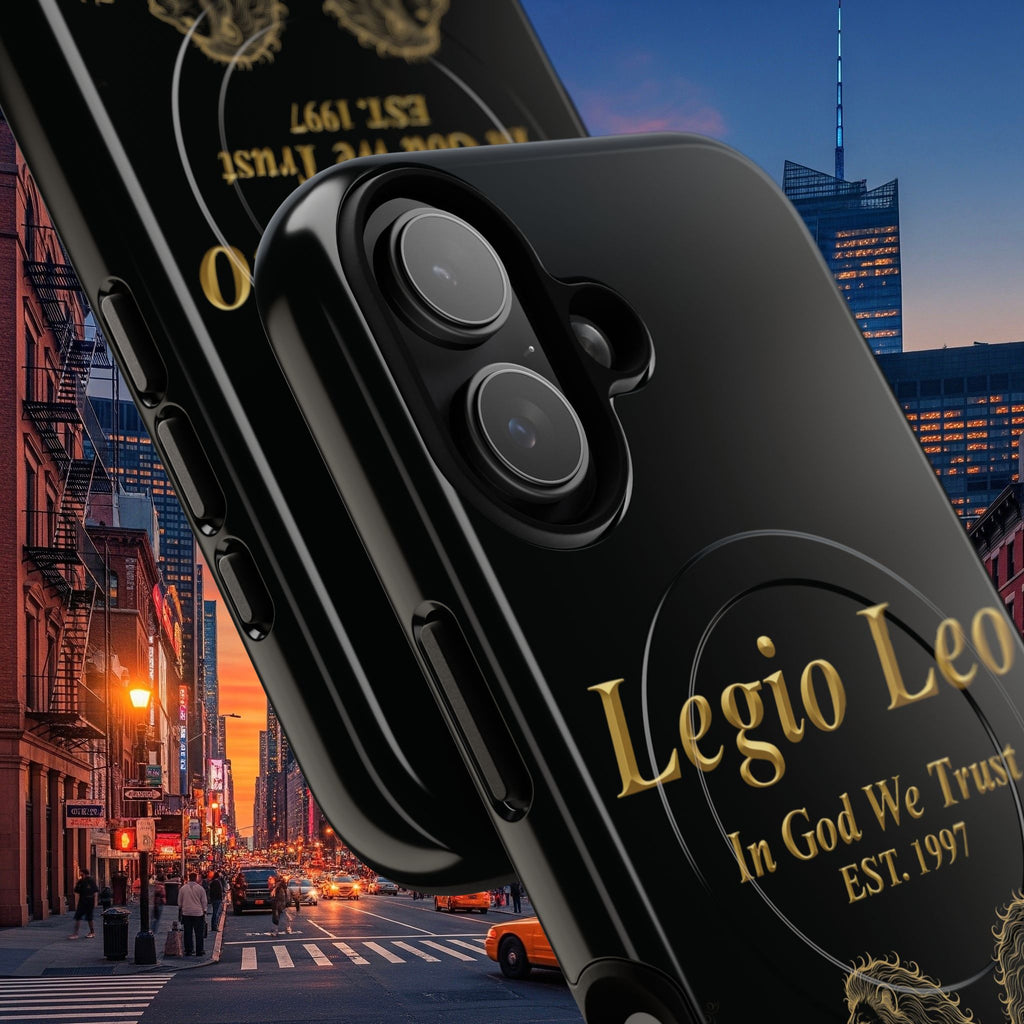 Tough Magnetic Phone Cases - Embrace Strength and Style, Legio Leo Design, Durable Protection