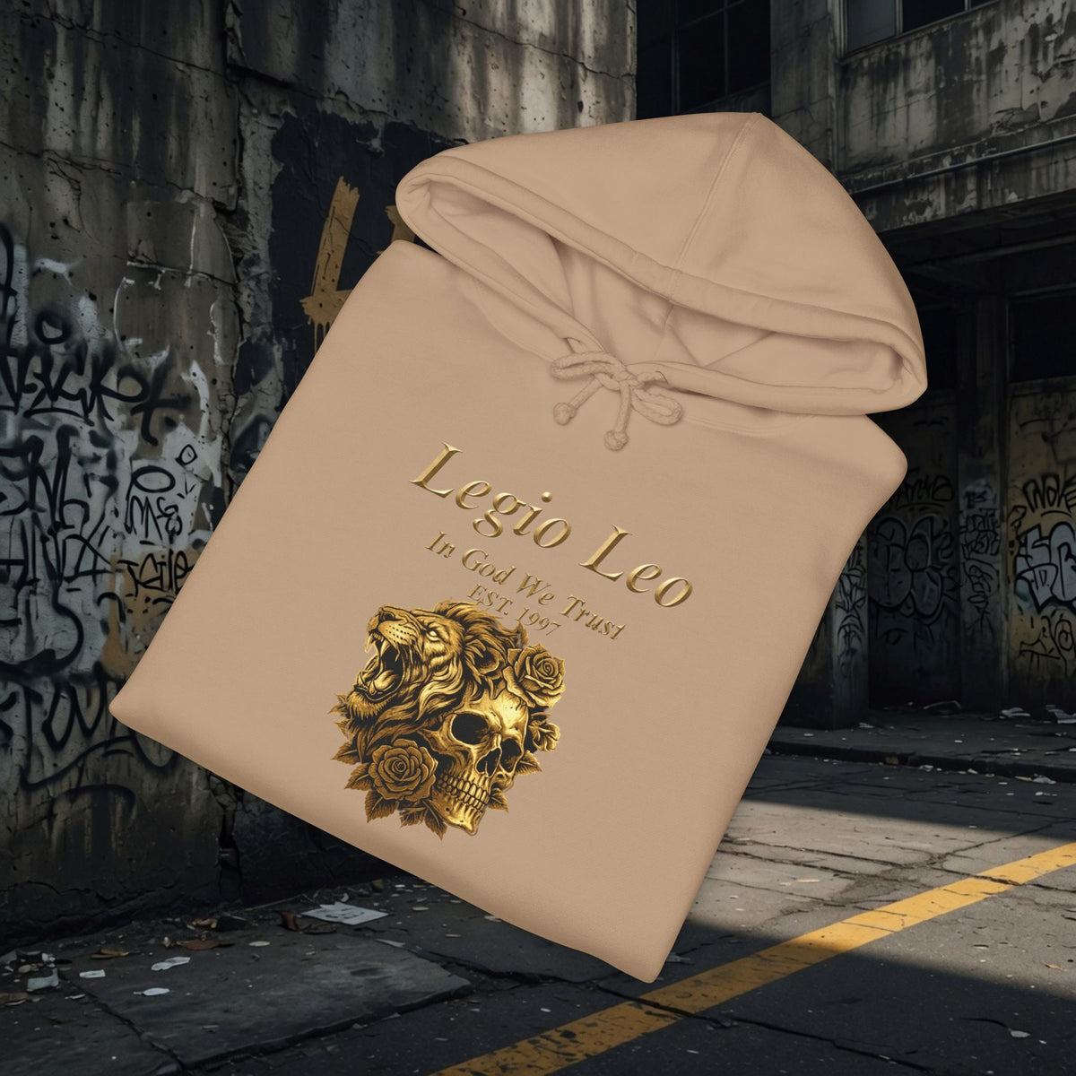 Legio Leo | Strength, Beauty & Death |Unisex Heavyweight Hooded Sweatshirt