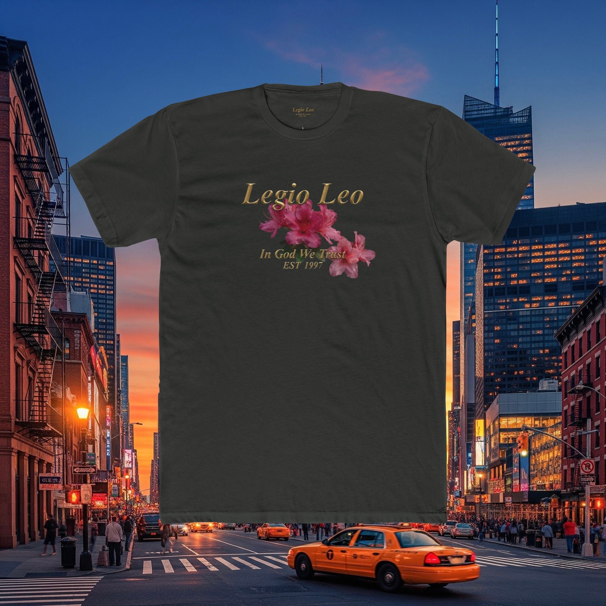 Floral Tee — "Legia Leo Azalea Flowers" Astrology Shirt