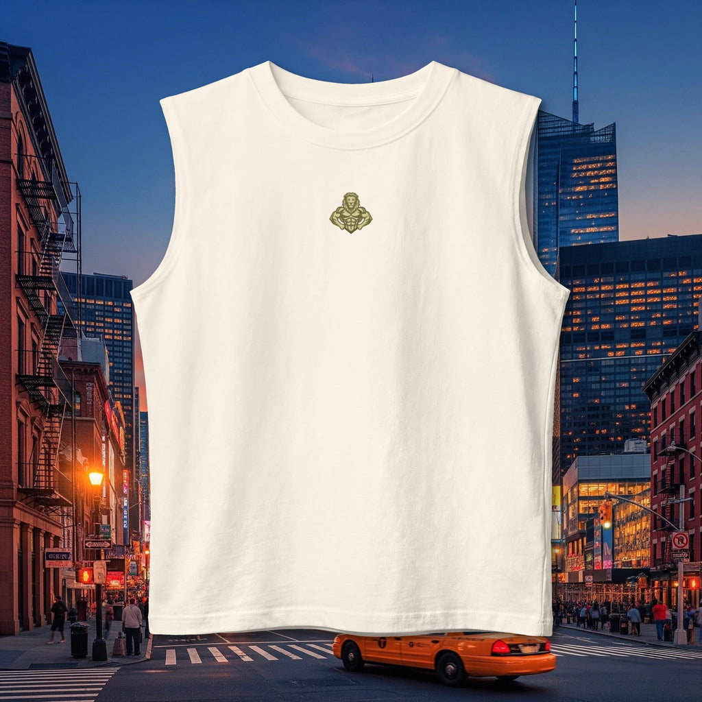 Muscle Tank — 'Elevate Your Legacy' Minimalist Gold Crest