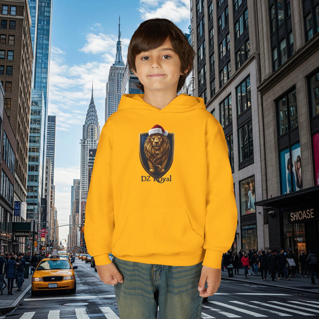 DZ Royal’s Christmas Youth Hoodie (Grown Lion)