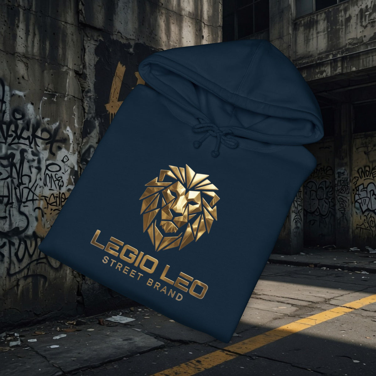 Legio Leo | Simple Urban Lion | Unisex Heavyweight Hooded Sweatshirt